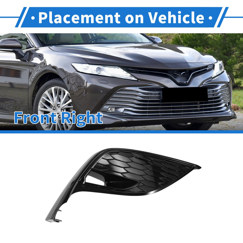 Front Right Fog Light Grill Replacement for Toyota Camry (2021–2023)