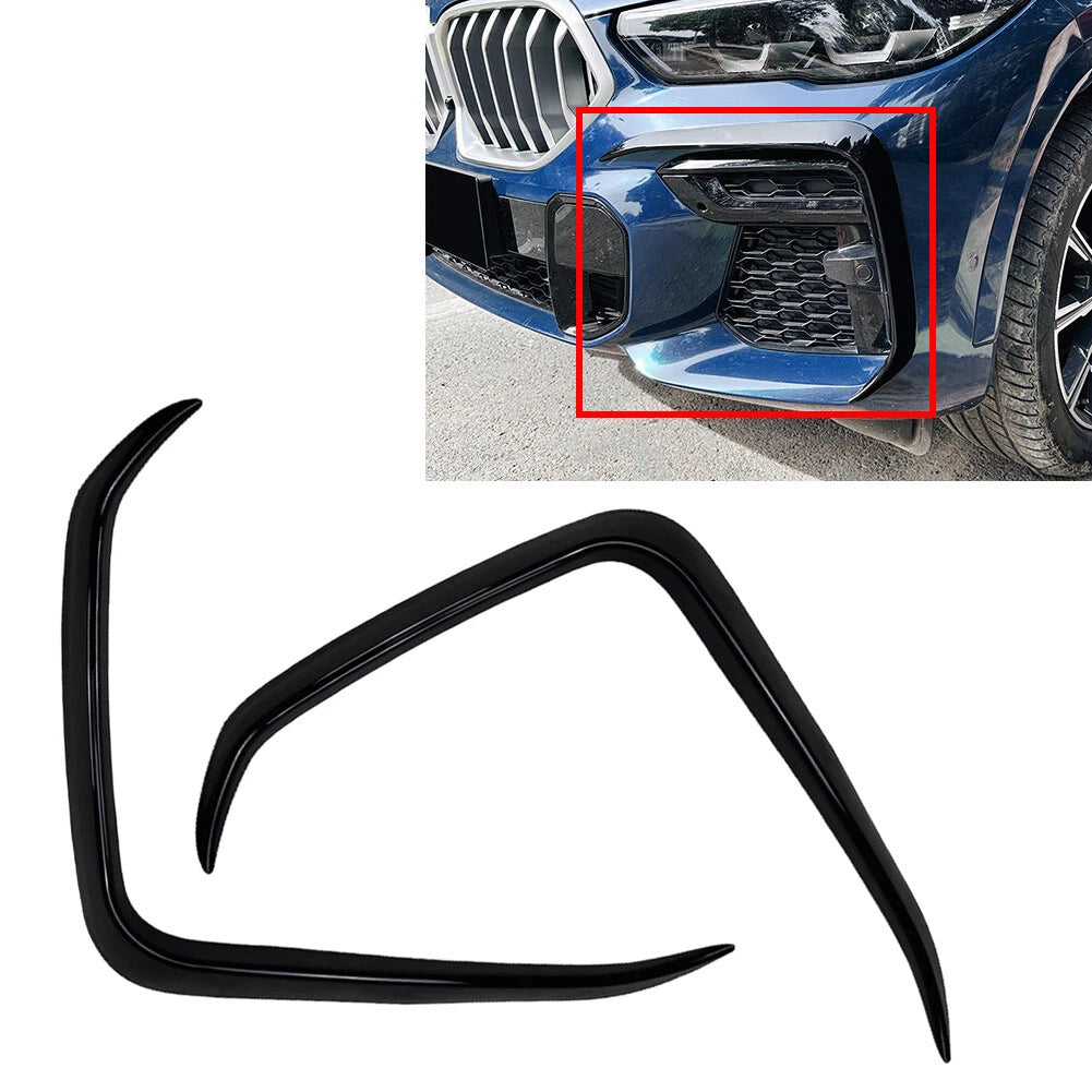 Pair Front Bumper Side Splitter Spoiler for BMW X6 G06 (2019–2022)