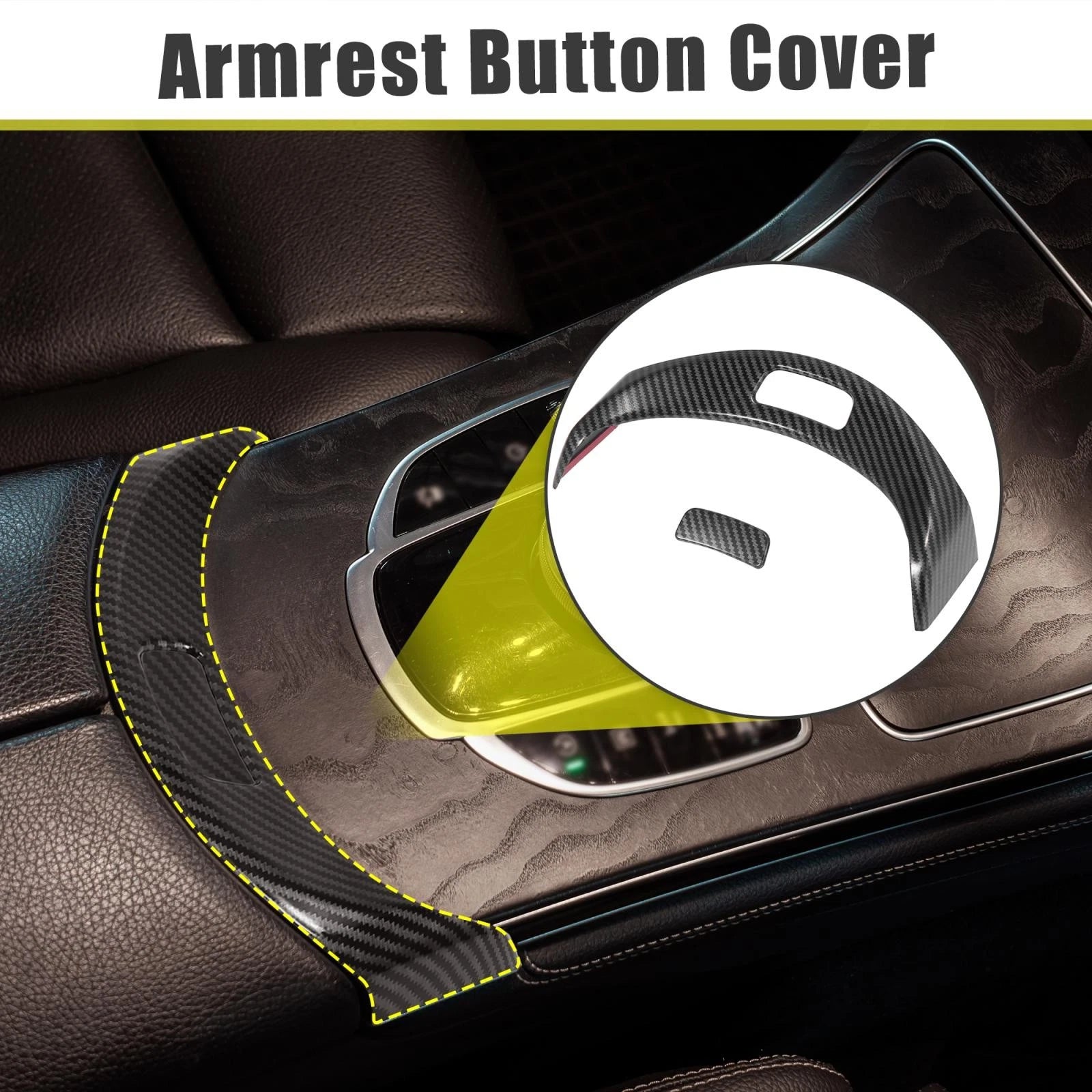 Interior Multimedia Panel Cover Carbon Fiber Pattern for BMW 3 4 Series (2012–2020)