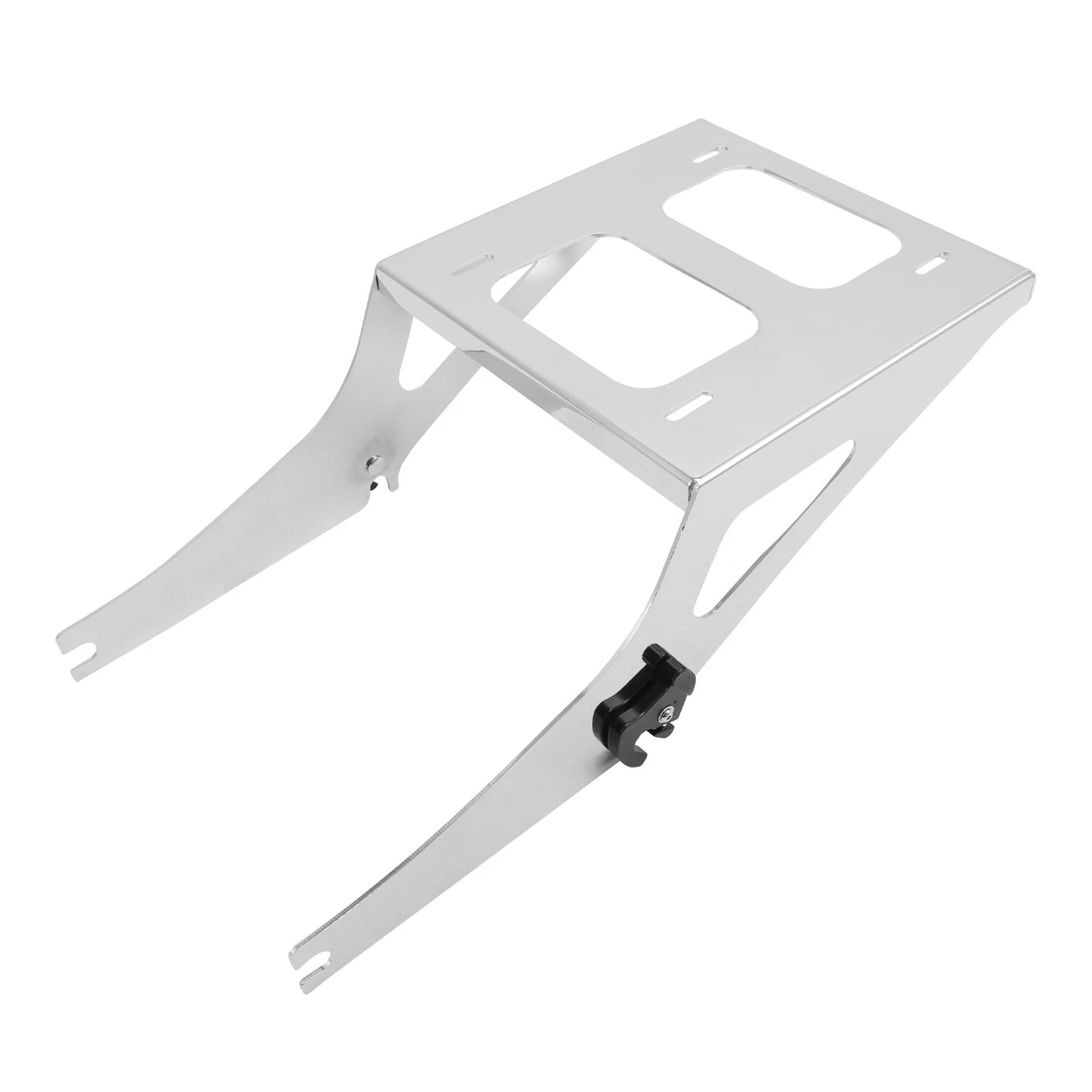 2X Chrome Up Mounting Rack Docking Hardware for Harley Fatboy (2008–2017)