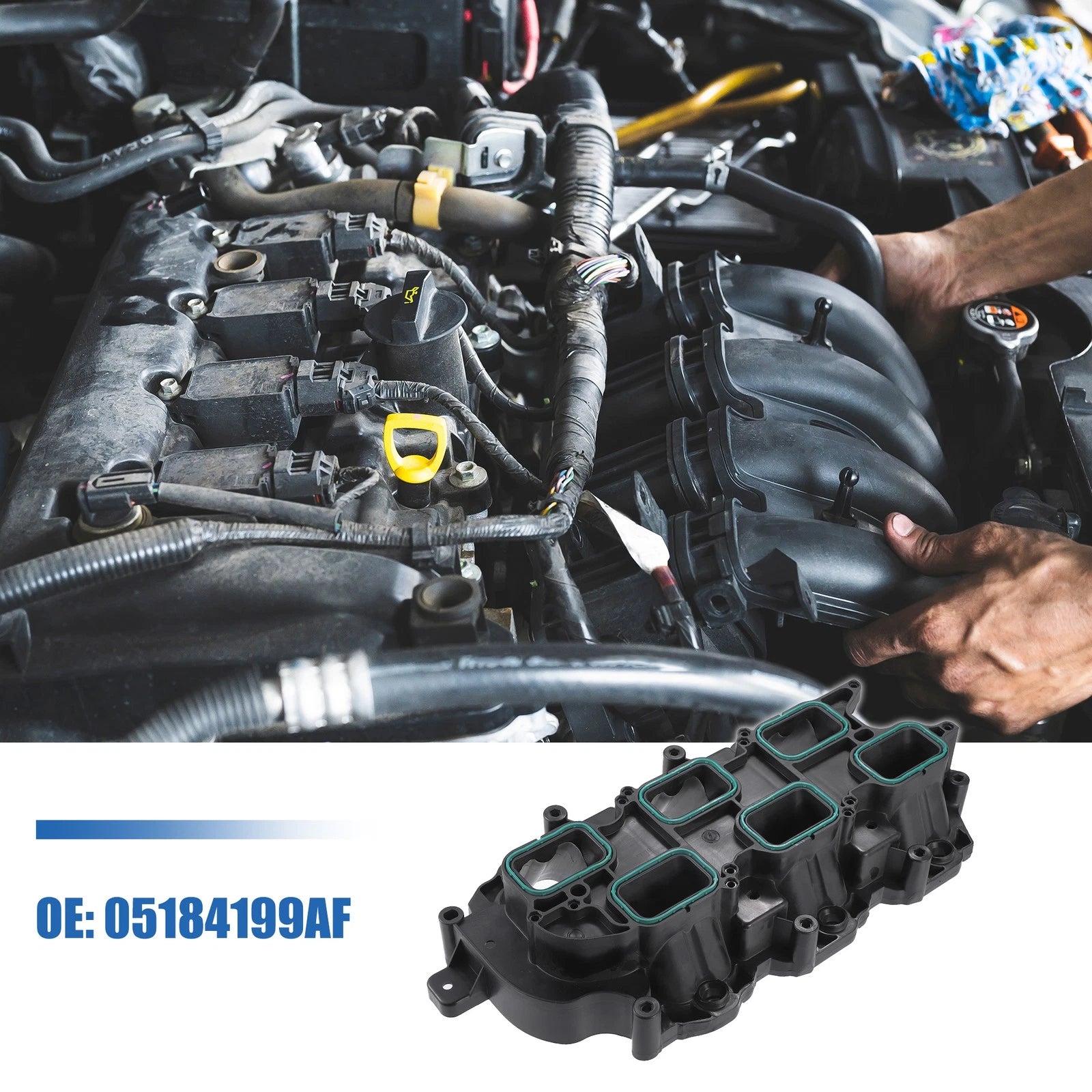 Set Lower Intake Manifold Replacement for Jeep Dodge RAM Chrysler (2011–2018)