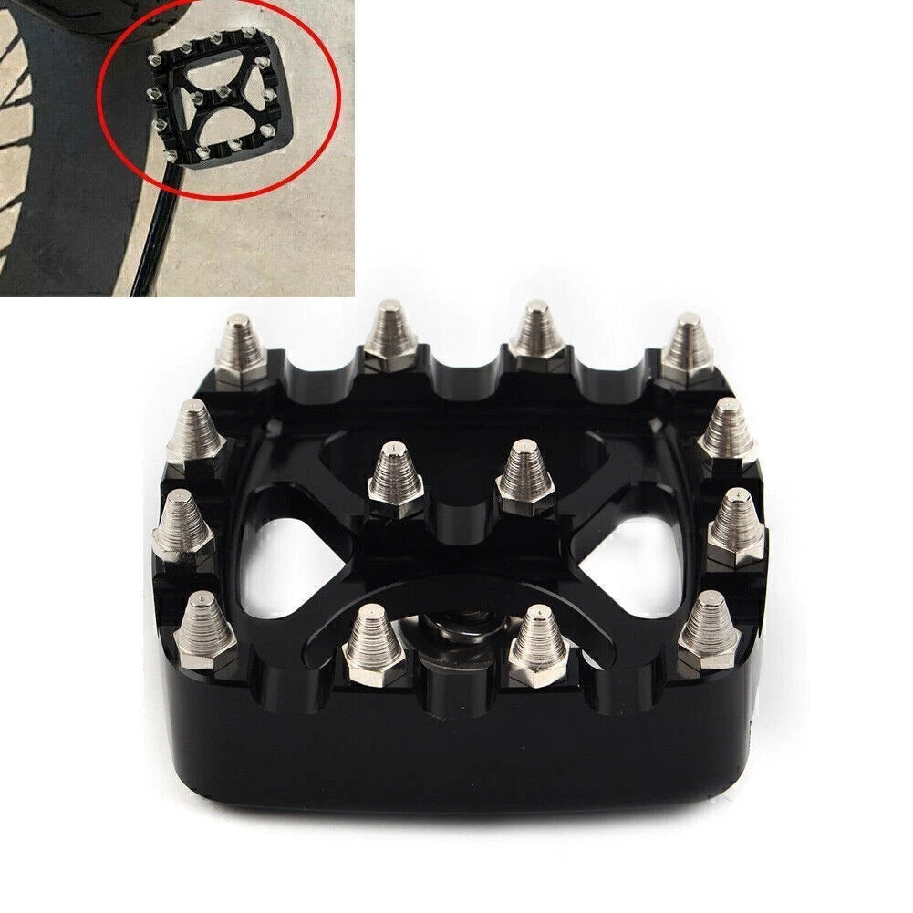 Brake Pedal Pad Cover for Harley Softail Dyna Iron 883 (MX Style, Black)