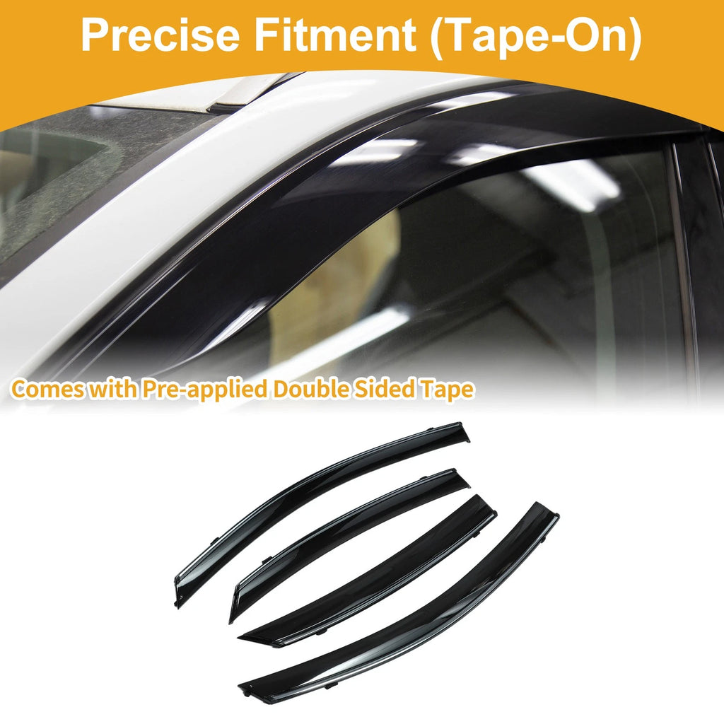 Window Deflectors Side Window Visors 1 Set for Hyundai Accent (2018–2023)