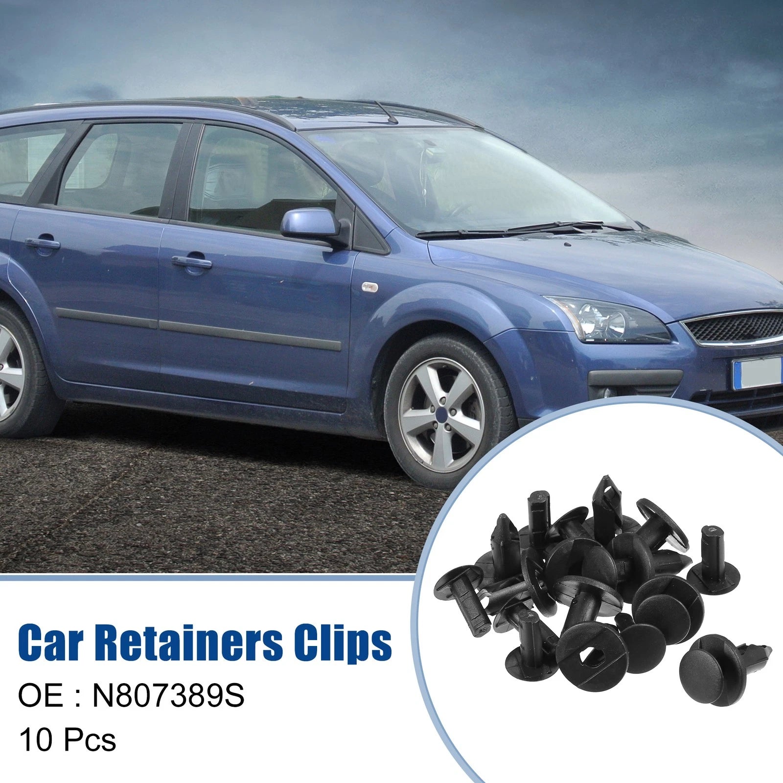 10 Pcs Bumper Retainers Clips for Ford Escape (No.N807389S)