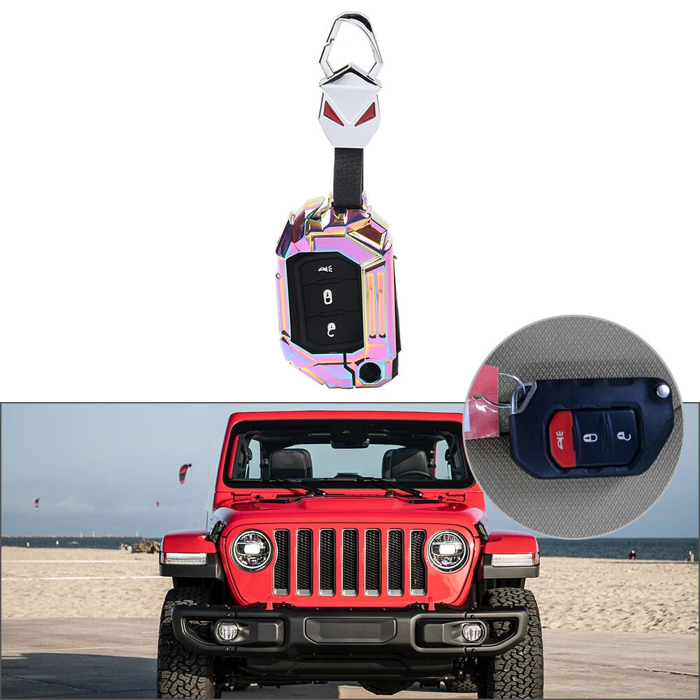 Keyless Remote Key Fob Cover for Jeep Wrangler Gladiator (2018–2024)
