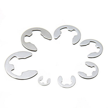 200 PCS Stainless Steel E Clip Washer Retaining Rings Kit M1 M10