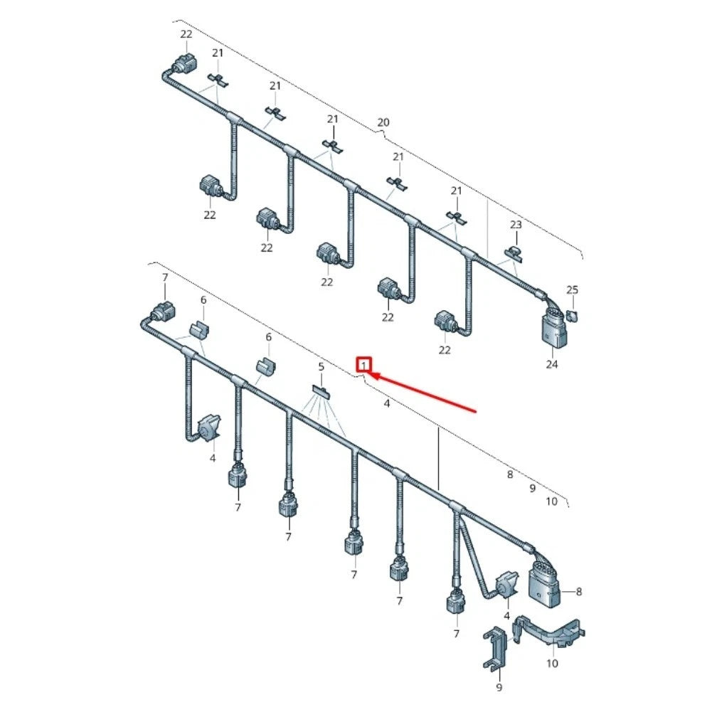 Front Bumper Parking Sensor Wiring for Touareg 2011 2014 High Wear Resistance