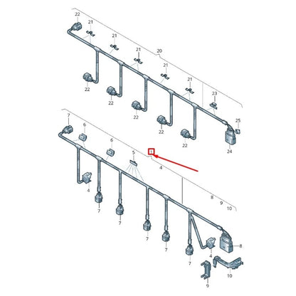 Front Bumper Parking Sensor Wiring for Touareg 2011 2014 High Wear Resistance