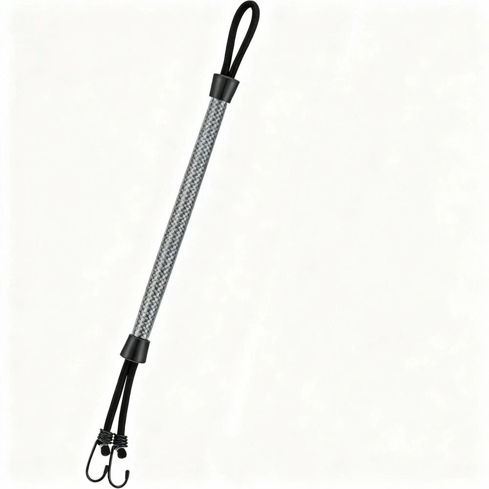 Stainless Steel Double Buckle Bungee Dock Line Set of 2 (16in, 22in)