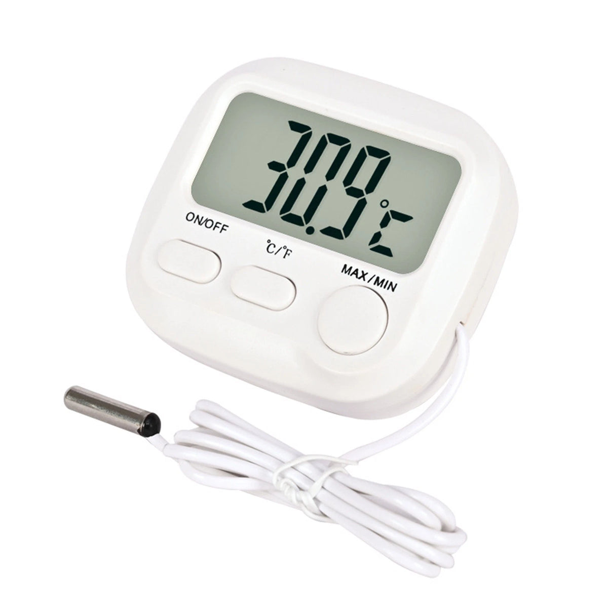 Digital Thermometer with External Probe for Fridge Freezer