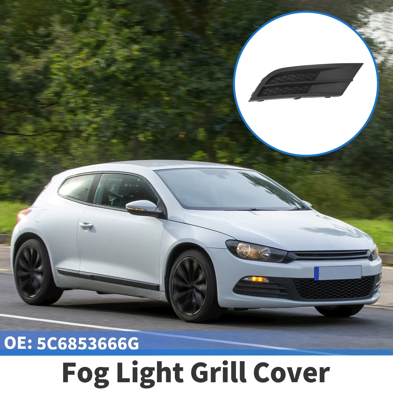 Front Right Fog Light Grill Replacement for Volkswagen Jetta (2015–2018)