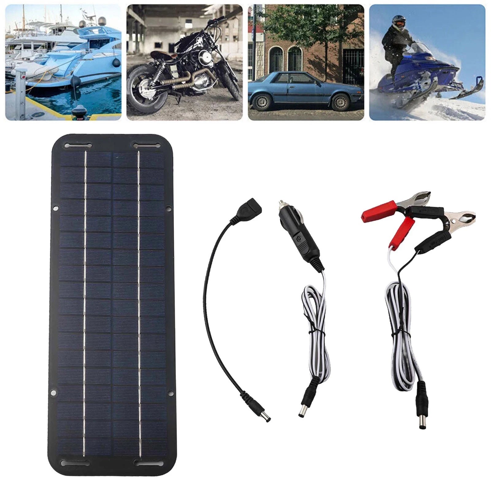 30W Solar Panel Battery Charger for Car and Boat