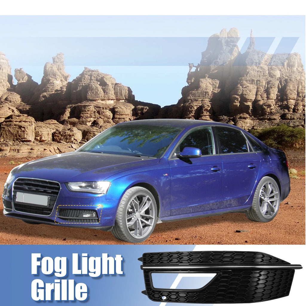 Front Left Fog Light Grille Cover Replacement for Audi A4 S4 S line (2013–2015)
