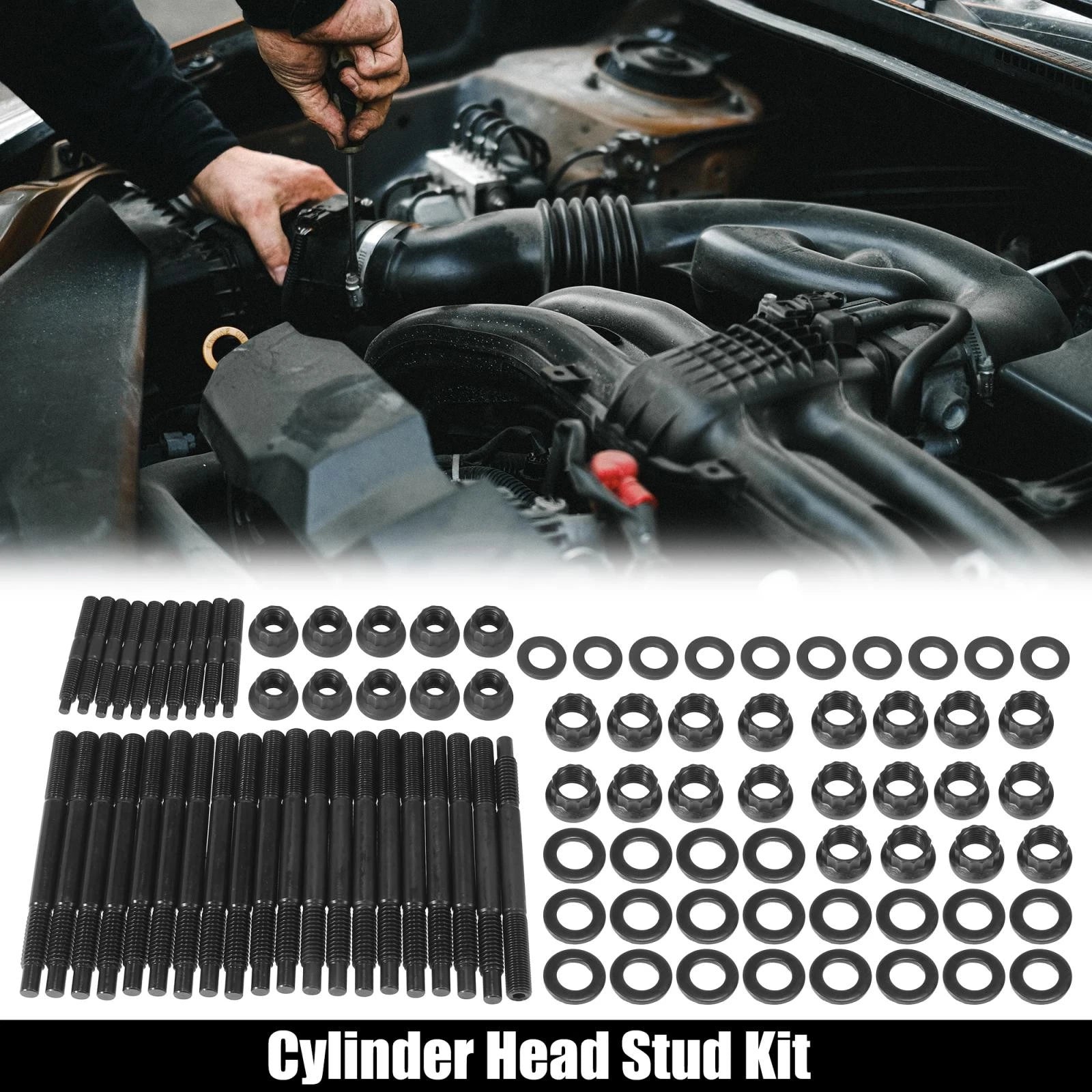 Cylinder Head Stud Kit for Chevy LS1 LS6 5.3L 5.7L 6.0L Engine (2004–2006)