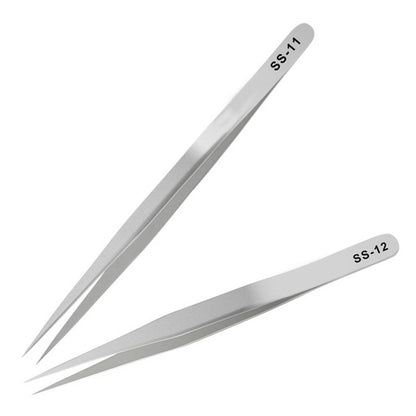 Fine Tip Stainless Steel Tweezers for Precision Repair Tool