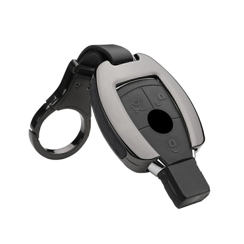 Remote Smart Key Fob Shell Cover for Mercedes-Benz A B C E G S Class (Gun Black)