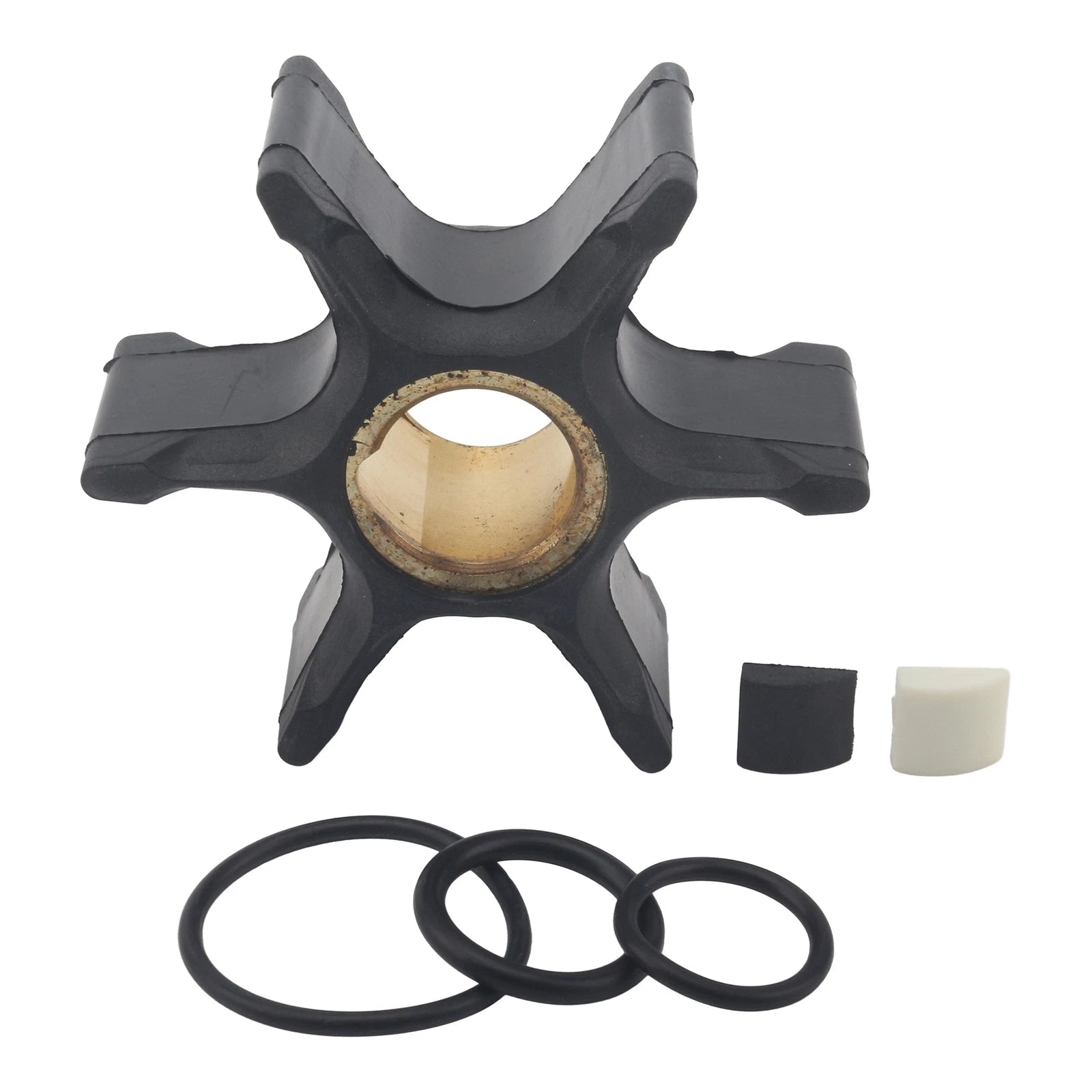 Outboard Water Pump Impeller & Key for Evinrude Johnson 85-300 HP V 4 6 8 Engine