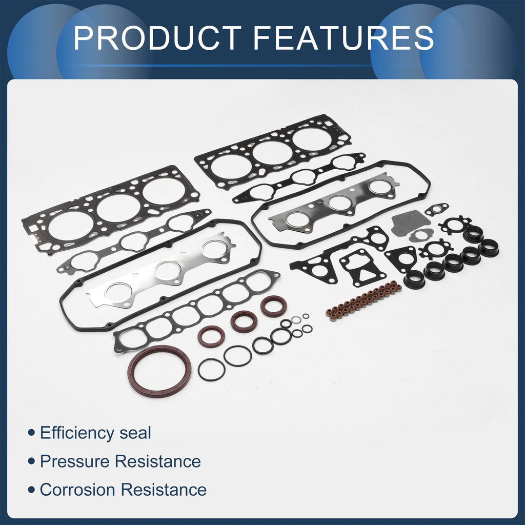 Cylinder Head Gasket Kit Replacement for Mitsubishi 6G72 6G72 V43W (1996–2000)