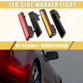 LED Side Marker Light Front Rear 2 Pair for Dodge Amber Red (2011–2020)