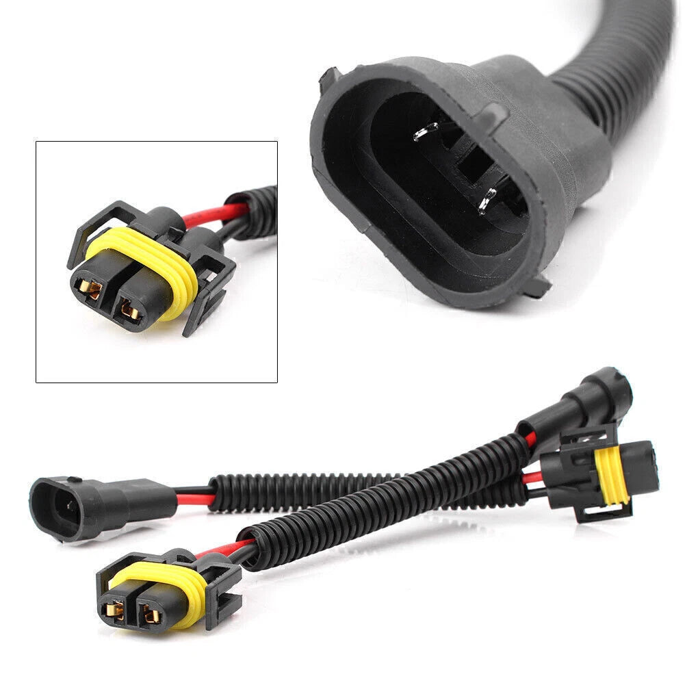 2X H11 H8 Extension Wiring Harness Socket Connector for Headlight Fog Light