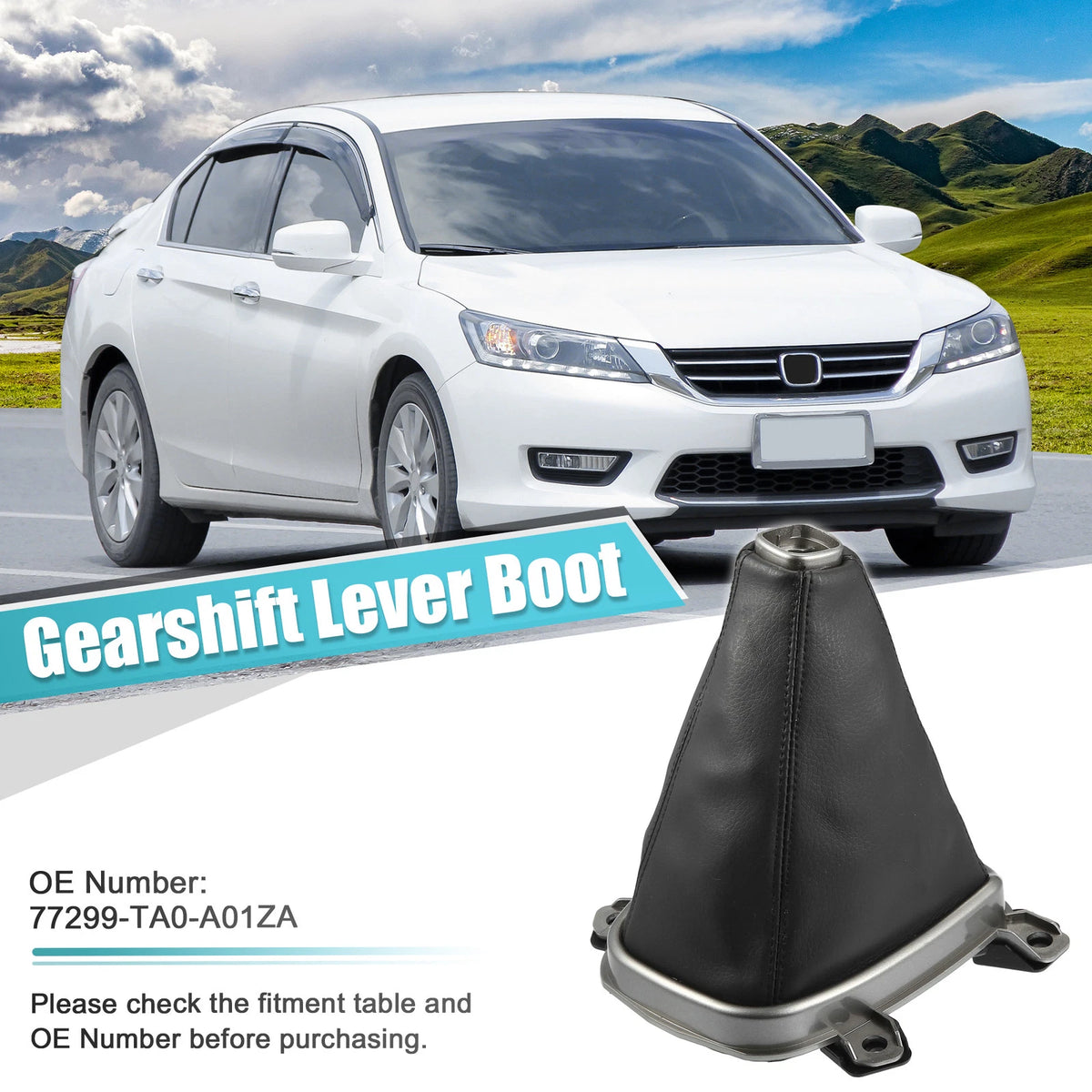 Center Console Shift Lever Boot Cover for Honda (77299-TA0-A01)
