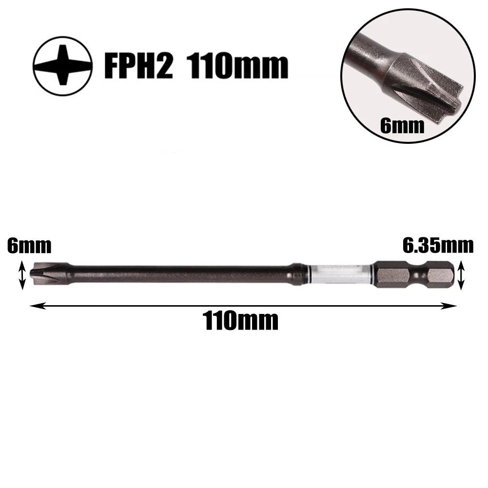Magnetic Slotted Screwdriver Bit for Socket Switch