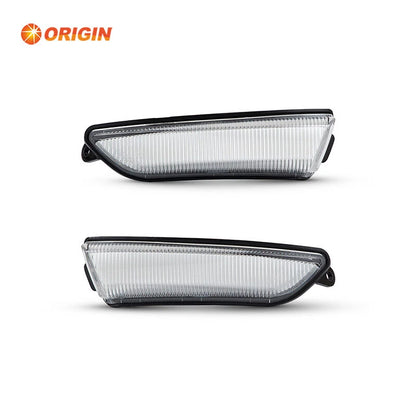 Clear LED Wing Side Mirror Blinker Turn Signal Lights for Chrysler 300 (2011–2023)