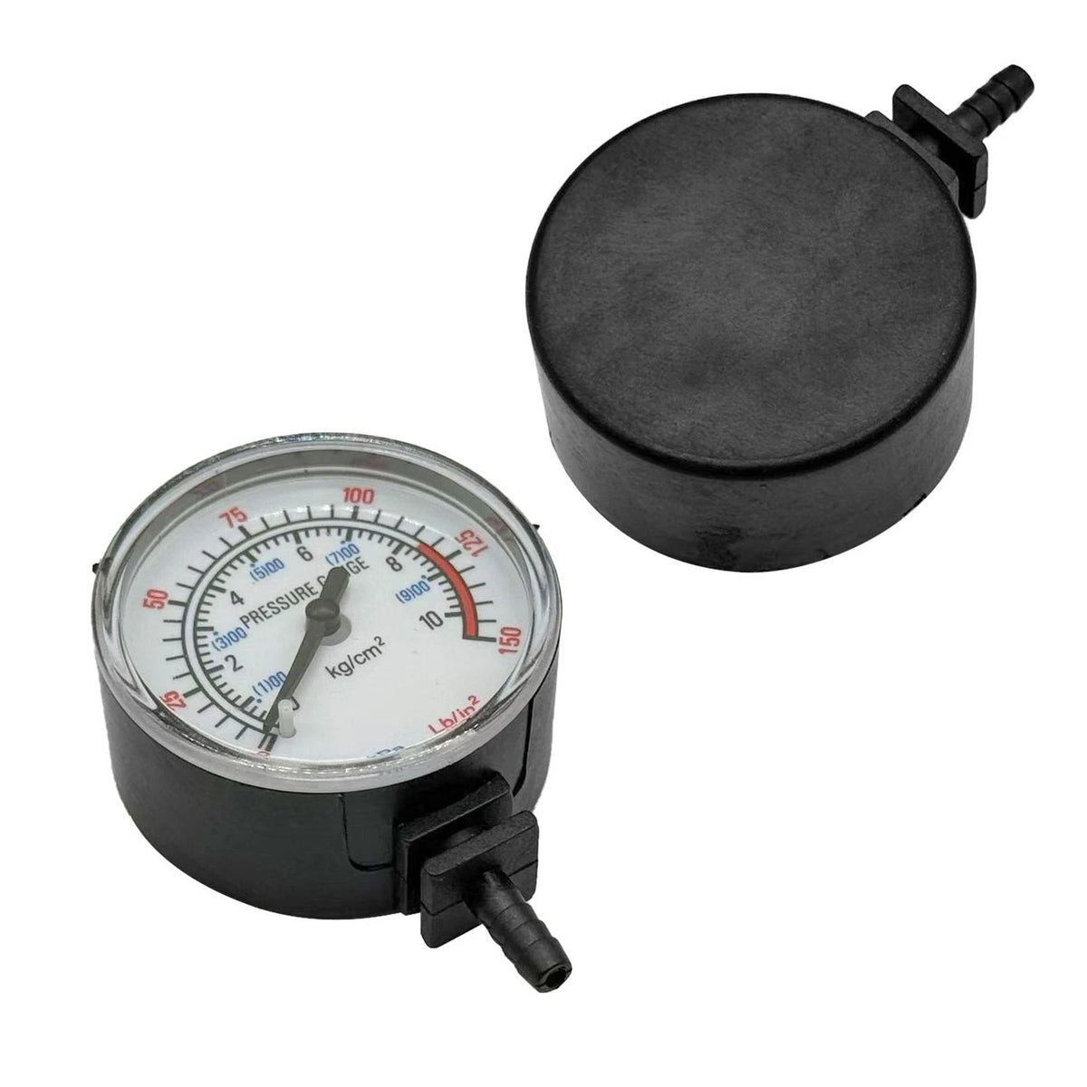 Tire Inflator Pressure Gauge for Car (40 PSI, 4mm Plastic Barb)