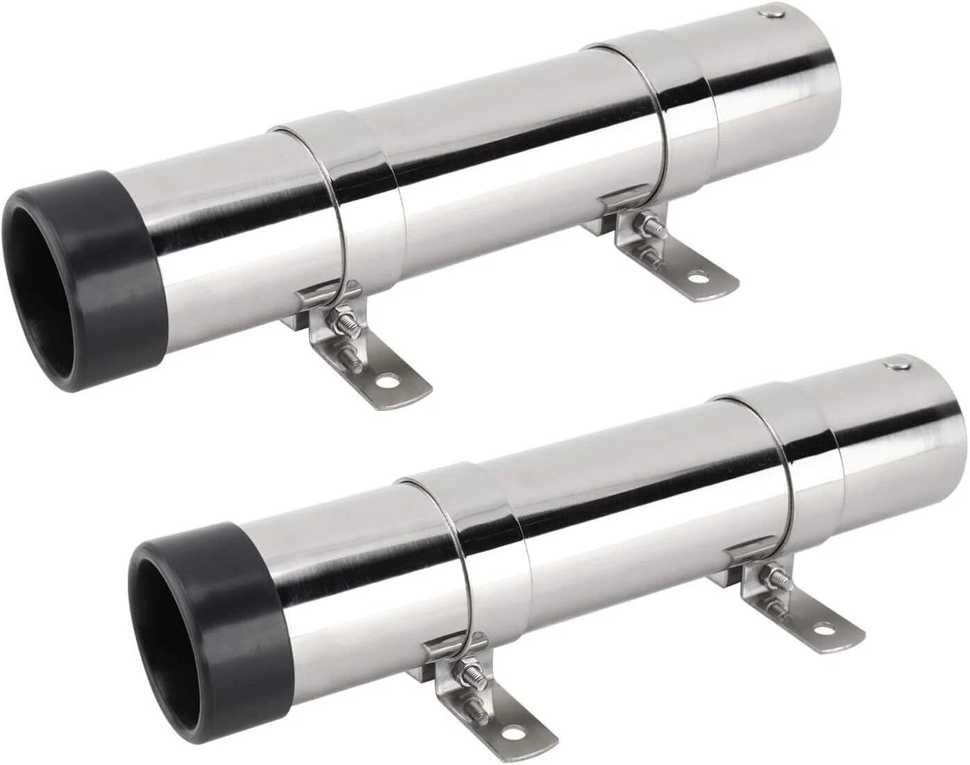 2Pcs Stainless Steel Side Mount Fishing Rod Holders for Boat Marine