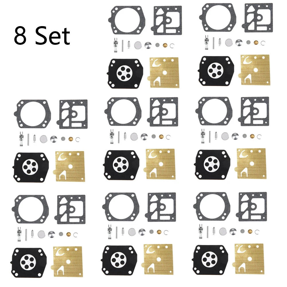Set of 8 Carburetor Gasket Kit for Walbro K22-HDA (Chainsaw Trimmer)