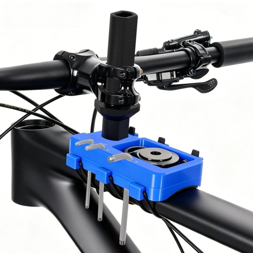 Bicycle Handlebar Stand Tool Storage Rack 152x130x70mm Blue