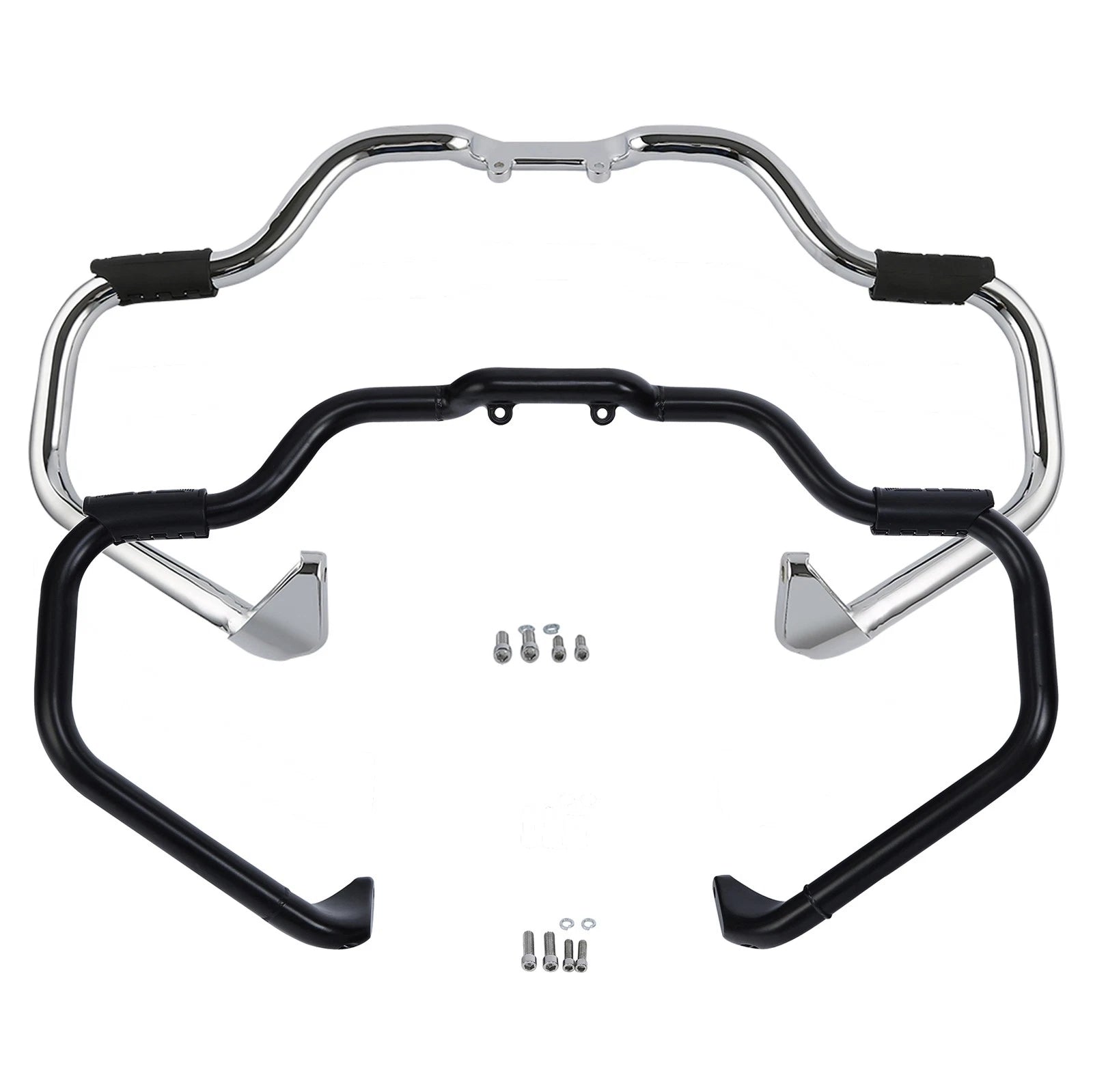 Chrome/Black Engine Guard Crash Bar for Indian Chieftain (2014–2025)