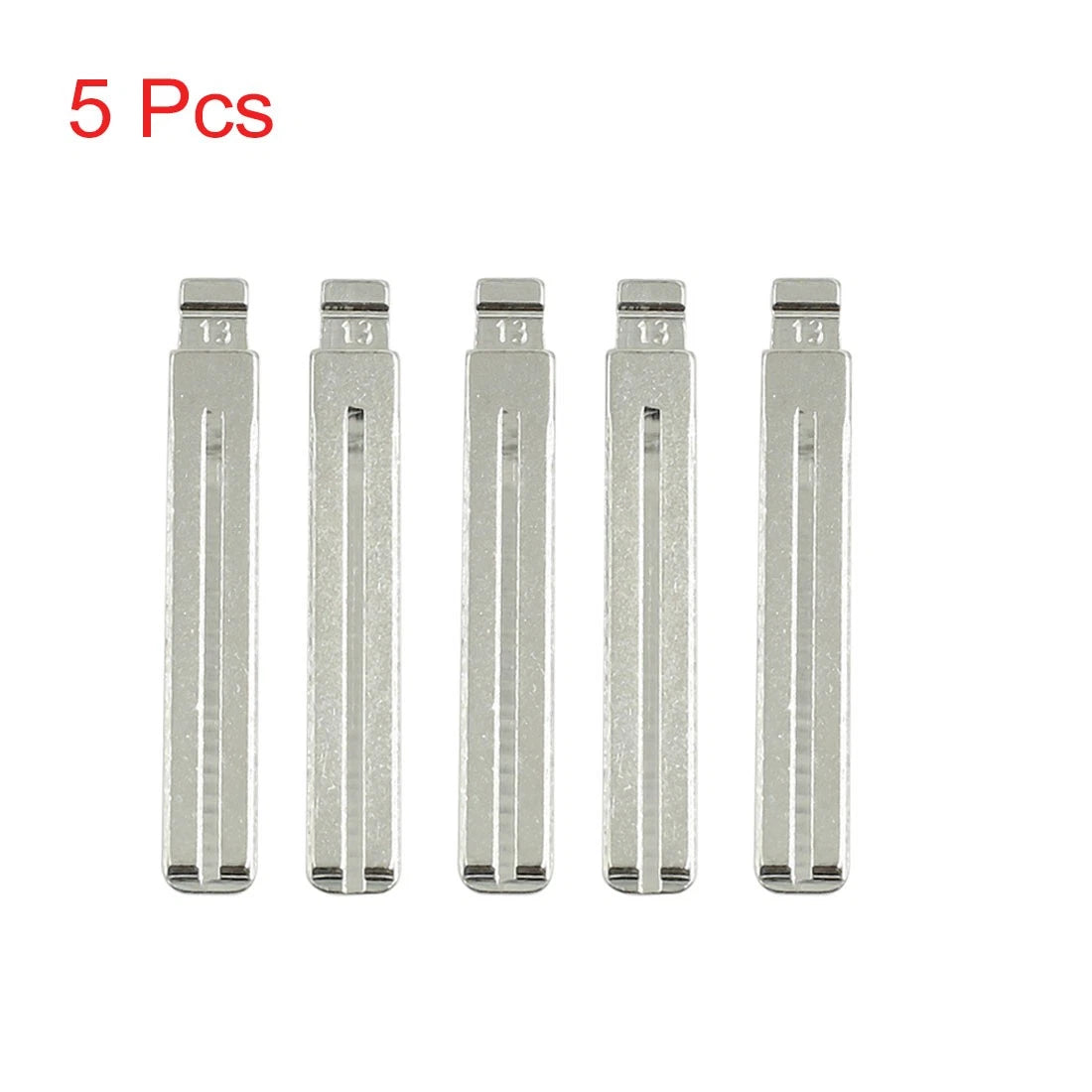 5pcs Metal Uncut Insert Emergency Remote Key Blank Blade Replacement for Toyota (2005–2015)