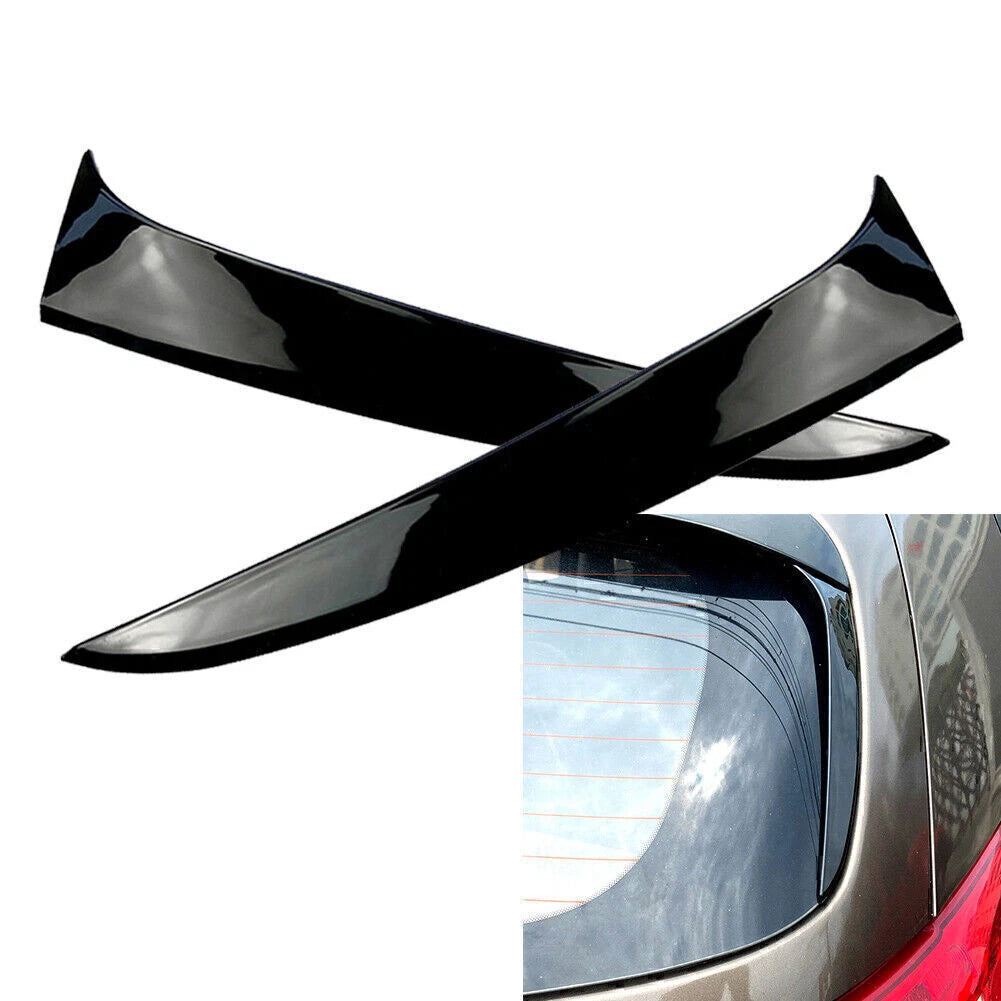 Black Rear Window Spoiler Side Wing Trim Cover for Kia Sportage (2011–2015)