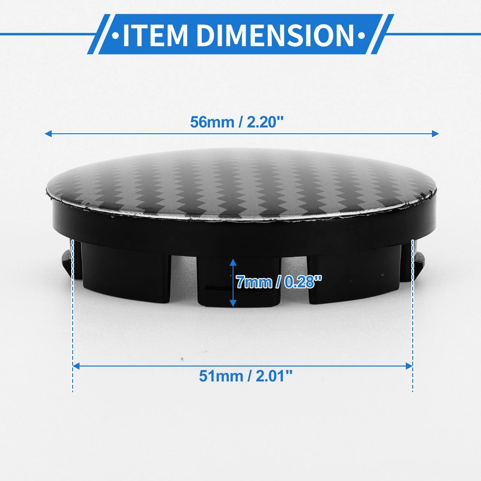 Wheel Center Cap for (No.5JA601151A, OD:56mm/2.20")