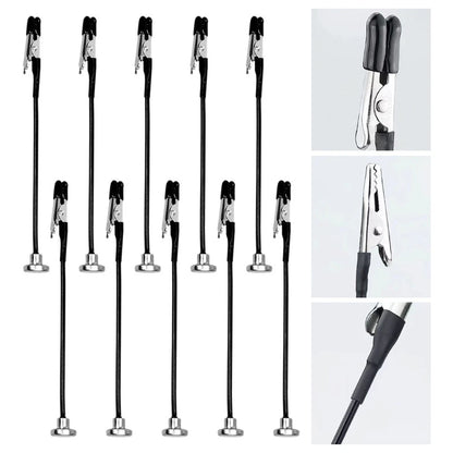 10 Third Hand Soldering Aids with Flexible Gooseneck and Magnetic Base