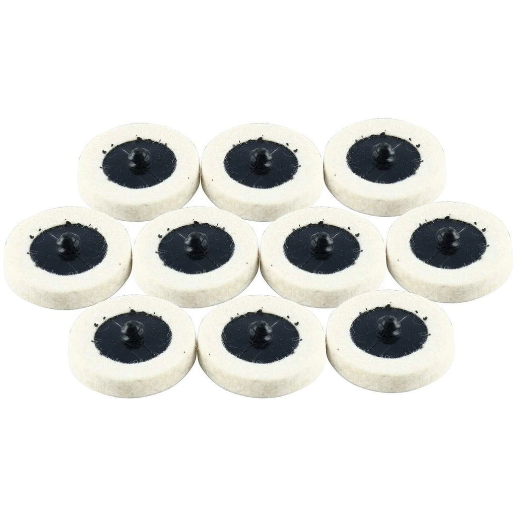 10Pcs 2" Wool Polishing Buffing Pad Wheel for Automotive Detailing