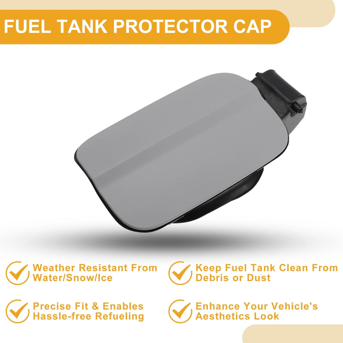 Fuel Tank Door Cap for Audi A6 C7 (2012–2018) No.4GD809907A Primer ABS