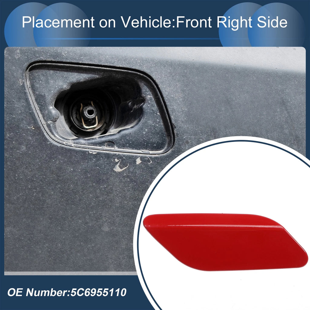 Washer Nozzle Cover Cap Front Right for Volkswagen Jetta 2011–2014