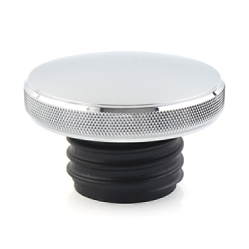 Chrome Vented Gas Cap for Harley Dyna, Road King, Heritage, Softail