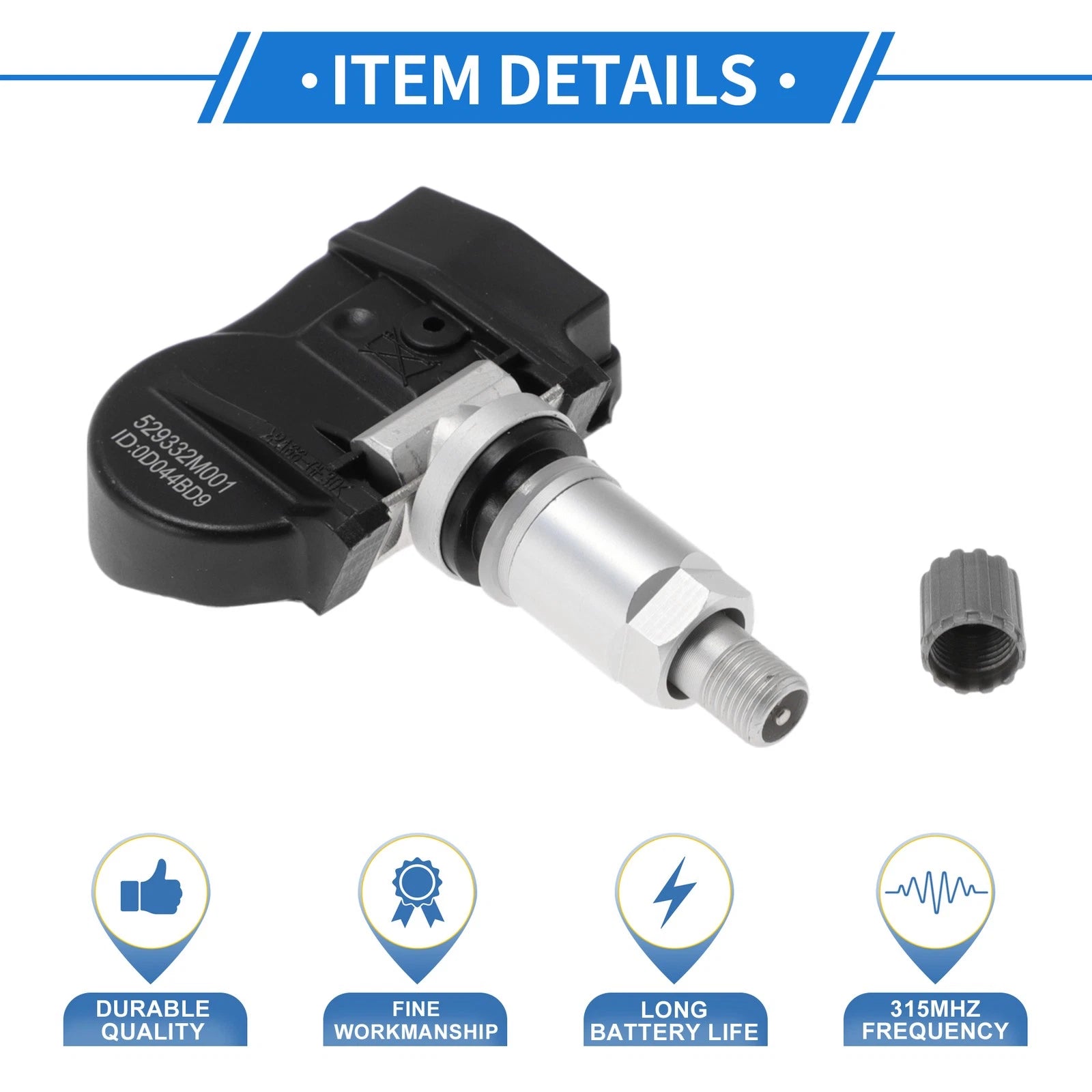 TPMS Sensor No. 529332M000 for Hyundai Accent (2012–2014)