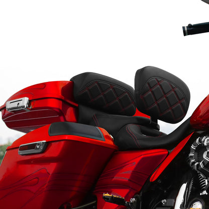 Chopped Razor Trunk Luggage Pad Backrest for Harley Touring Road Glide (2014–2023)