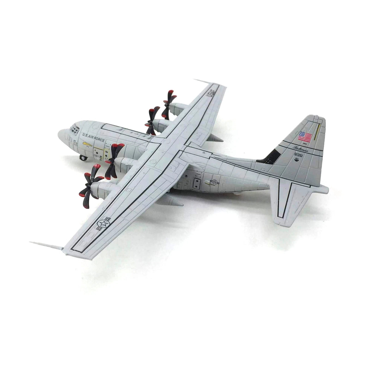 C-130 Hercules Transport Alloy Model for USAF (1/200)