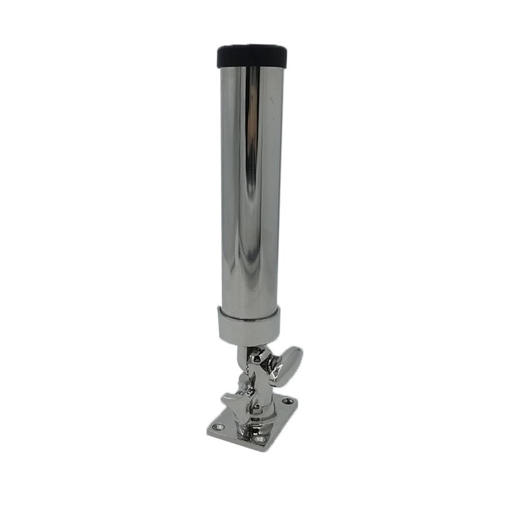 Adjustable Marine Rod Holder for Boats - 316 SS Construction, Square Base