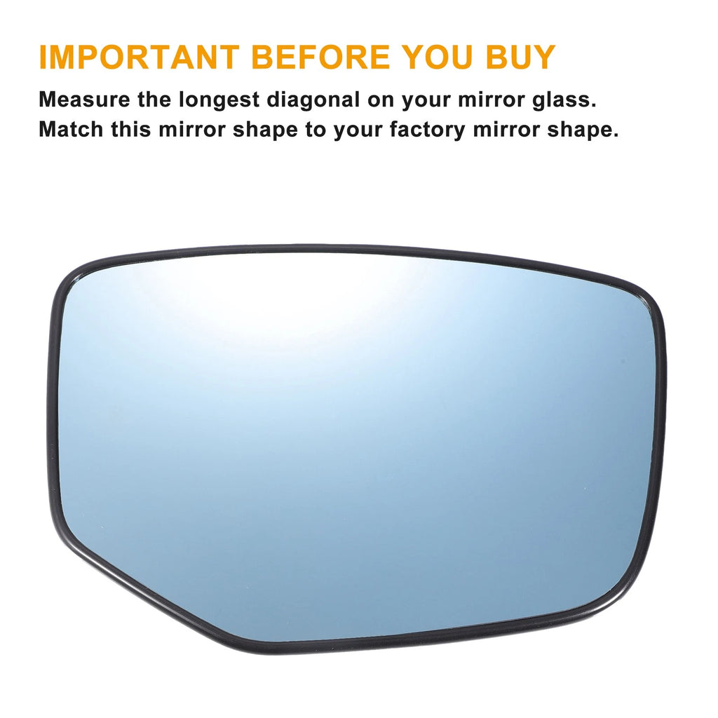 Left Right Blue Heated Mirror Glass Replacement for Honda Accord (2008–2010)