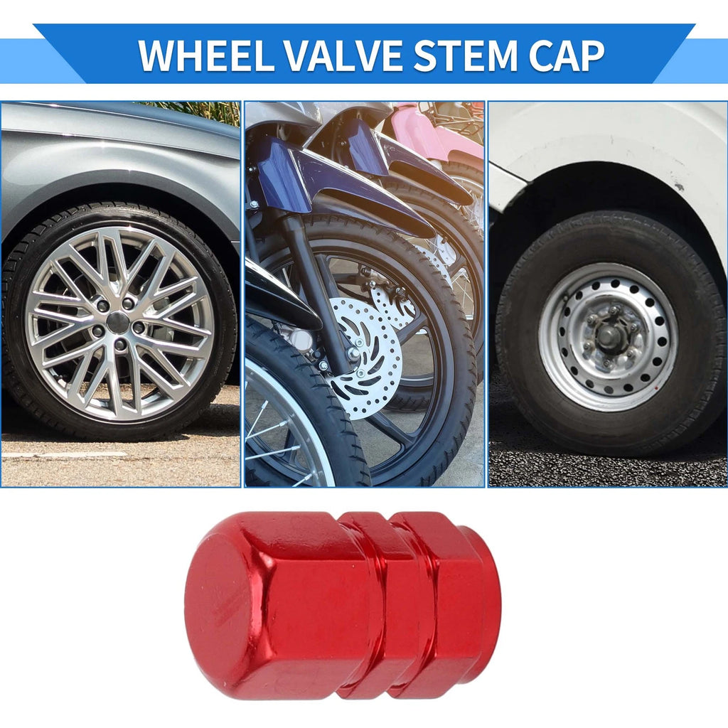 Tire Valve Stem Caps Replacement for Car SUV RV Wheel (10x17mm) 8 Pack