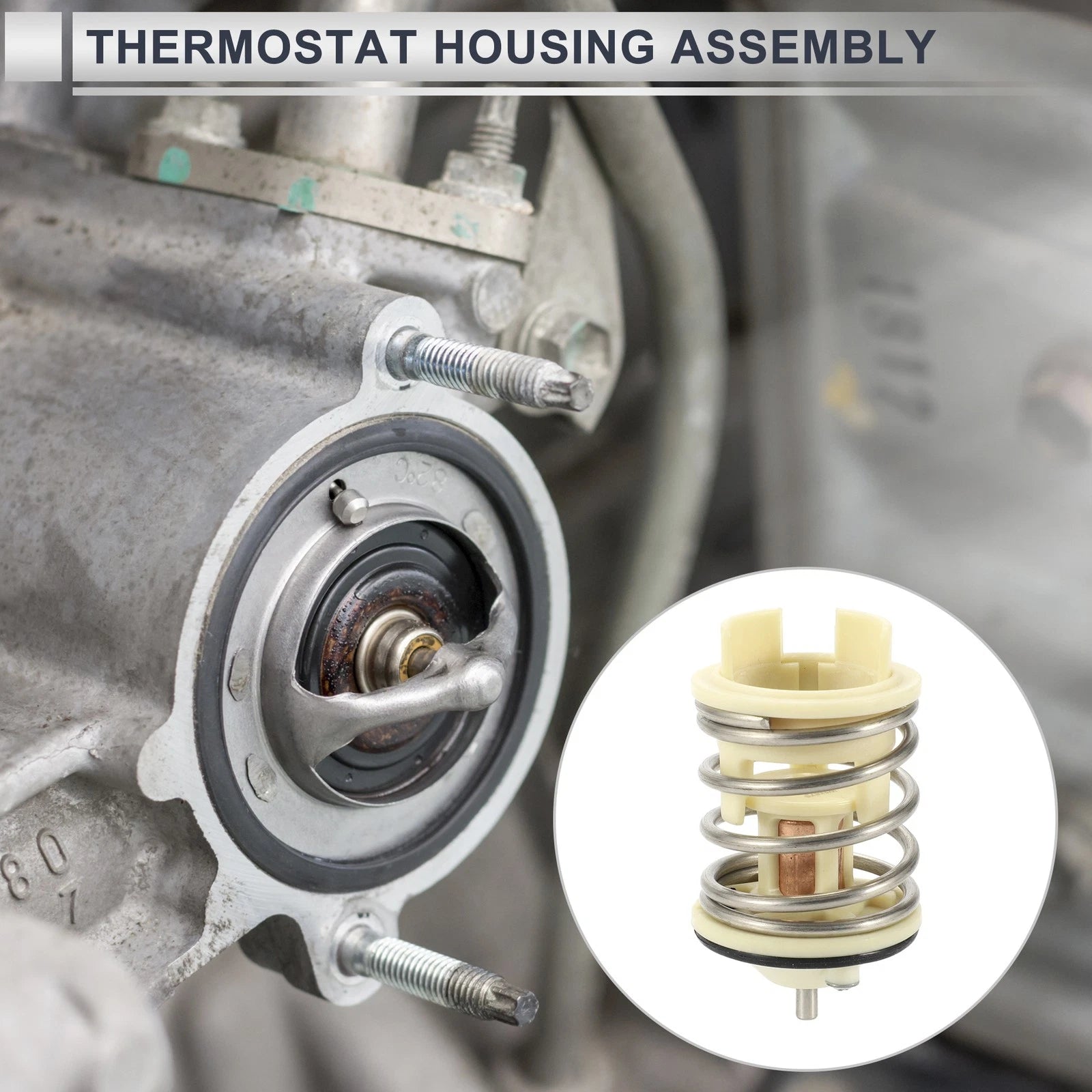 Engine Coolant Thermostat Housing Assembly for Audi Q7 3.6L V6 (2007–2010)