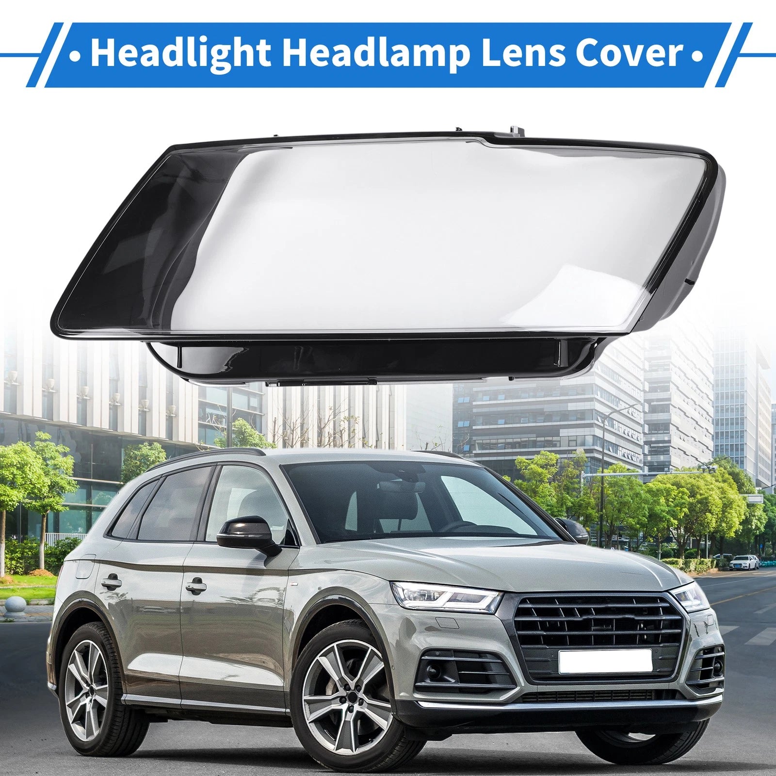 Headlight Lens Cover Front Left for Audi Q5 (2013–2017)