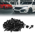 50 Pcs 11mm x 5mm Black Plastic Rivet Clips for Bumper Trim Panel