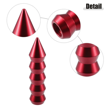 Set of 1 Auto Universal Automatic Gear Shifter Knob with 3 Adapters Red
